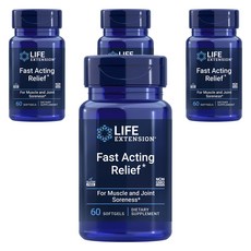 라이프익스텐션 패스트 액팅 릴리프 소프트젤, 60정, 4개