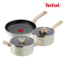 테팔 세이지 쿡 3종 세트(프라이팬24cm+편수냄비18cm+양수냄비20cm), 1세트, 팬24cm+편수18cm+양수20cm, 민트