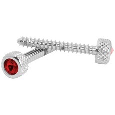 GG Grand General 67225 크롬 소형 대시 나사 프라이트라이너용 레드 크리스탈 포함