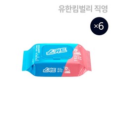 신제품 스카트 주방살균 행주티슈 80매 6개 195399