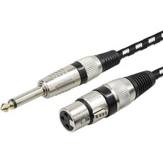 FURUI 마이크 케이블 6ft XLR 암14 TS 나일론 편조 6.35mm 14인치 TSXLR 암TS 언밸런스, 10FT