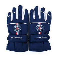 남아방한장갑 PSG 로고 어린이 네이비 방한 스키 패딩 장갑 6~10세