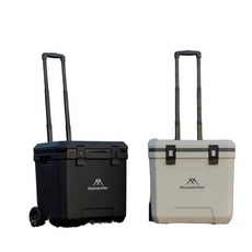 캠핑 캐리어 하드쿨러 보냉박스 아이스박스 바퀴 대용량, 휠 보온박스 화이트 36L, 1개