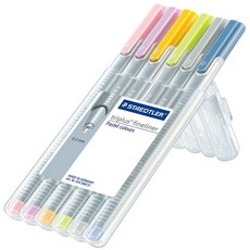 施德樓 STAEDTLER Triplus三角舒寫細字筆 粉彩色系6色組 德國製, 1個
