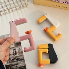 학교 학원 집에서 휴대용 펠리칸 킹덕 책상 가방걸이 무타공 가방후크 2P, 화이트+핑크