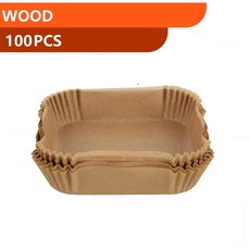 方形氣炸鍋烘焙紙, 1個, 100pcs