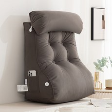 쇼파등받이 침대 거실 디자인 호텔 침실 패드 푹신 원룸 쇼파침대 독립형, 실크 코튼 벨벳 어드밴스드 그레이