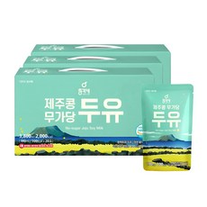 총각네 제주콩 무가당 두유, 190ml, 60개