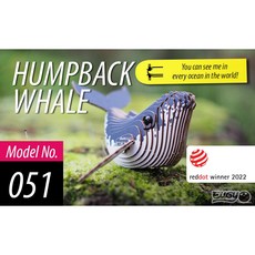 EUGY 3D立體紙拼圖座頭鯨 兒童益智玩具 環保安全, 1個, 藍色