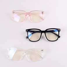 오버사이즈 투명 뿔테 사격 안경테