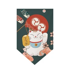 일본 커튼 스시 레스토랑 가게 매달려 짧은 커튼 출입구 삼각형 플래그 주방 Noren Rideau Cortinas 홈 장