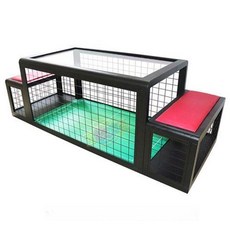 딩밍월드 좌식 축구게임 풋살 드리블 사커 게임기 풋볼, 블랙+레드 쿠션