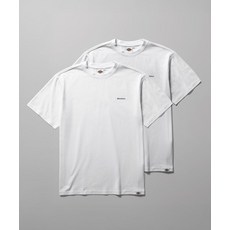 매장정품 디키즈 DICKIES 2PACK 베이직 폰트 로고 티셔츠 White DIKU251LRTS003WH 146246