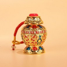 藏式寶瓶計數器 手按充電 金屬屏顯 九通道 念數器, 紅色按鈕, 1個