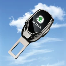 스코다 옥타비아 카미크 코디악 라피드 스칼라 자동차 액세서리용 카시트 벨트 연장 어깨끈 버튼, 02 1Pc