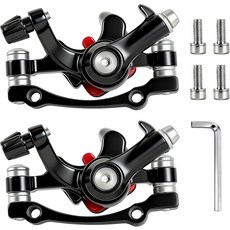 BUCKLOS 자전거 유압 브레이크 세트 160mm 디스크 알루미늄 합금 로드 산악, BUCKLOS 전면 산악 자전거 기계식 디스크 브레이크