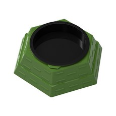 파충류 그릇 물 접시 육각형 음식 그릇은 중소형 애완동물과 호환됩니다, 그림과 같이, 1개