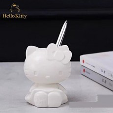 Hello Kitty陶瓷大花瓶儲蓄罐香薰收納 可愛插花客廳裝飾擺飾生日禮物, 筆筒【9x7cm】