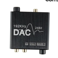 오디오 광컨버터 디지털 to 아날로그 베이스 볼륨조절_WFH78UE, 본상품