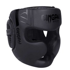 무에타이 헤드기어 태권도 훈련 보호 헬맷 복싱 격투 훈련용 얼굴 보호대 헬멧-5, 1개, M 업글 전투 퓨어블랙