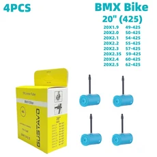 RideNow TPU 자전거 내부 튜브 카메라 20 인치 406/425 20x0.90 1-1/8 1-1/4 1.35 1-3/8 1.5 1.75 1.9 2.0 2.1 2.4 2.5, 02 45mm, 01 Presta 밸브, [07] 20x1.9-2.5 425 4PC