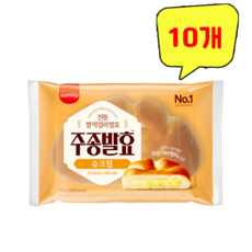 삼립)주종발효슈크림빵, 90g, 10개