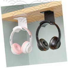 책상 위 공간 활용 헤드폰 보관 걸이 거치대 접착식 부착 게이밍 헤드셋 정리, 1개, 상세페이지 참조, GS002948 헤드셋거치대 책상형 블랙
