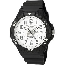 Casio 카시오 MRW200H 시리즈 | 남성용 아날로그 워치 Sporty 디자인 100 Meter Water Resistance Date Display Rotary 베잴 R