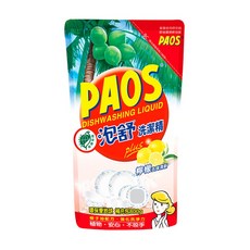 PAOS 泡舒 洗潔精 檸檬去味清新 補充包 800g, 1個