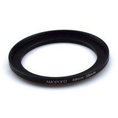 범용 49-58mm /49mm ~ 58mm 스텝업 링 필터 어댑터 UV ND CPL 금속 스텝업 링 어댑터