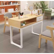 네일샵테이블 시술대 흡진테이블 뷰티 가구 네일아트, 1개, 호두색 1m x40x78 (서랍O 의자X)