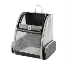 뽀빠이형 애완동물 강아지 이동가방 고양이 가방 초경량 가성비 좋은 방수기능 갗춘 백팩, 블랙, 1박스