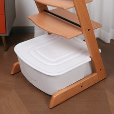 Stokke 餐椅收納盒套件，適用於成長椅和兒童座椅, 成長椅底下收纳箱-白色, 1個
