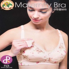 플라워 패턴 노와이어 수유브라 B컵 임산부 속옷 자이언트캣