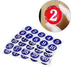 [샵피카] 번호판 1~50 테이블넘버 테이블번호 숫자번호판 테이블번호판, 빨강(1~50)