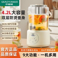 廠家下殺 喬亞諾水龍頭養生壺大容量多功能保溫家用辦公室宿舍燒水壺花茶桶, 1個, 4.2L 大容量升級版304茶漏除