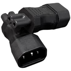 發燒8字孔轉3孔電源轉接頭 C14轉C7 POWER轉換頭 IEC320八字電源, 1個