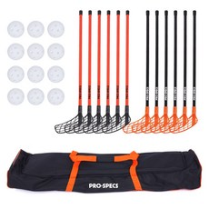 프로-스펙스 플로어 하키 세트 (스틱12p 공12p 가방), 혼합, 1세트
