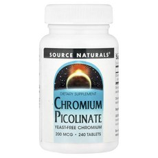 소스네츄럴스 크로뮴 피콜리네이트 200mcg 240정, 5개