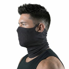 타이트엔드 양방향 스포츠 마스크 롱타입, 1개, 블랙