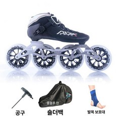 인라인 스케이트 성인용 롤러 입문 4륜 야외 스포츠 레저, 1개, A501 블랙 패키지 1 발목 가방