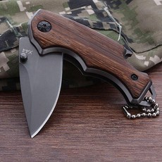 생존 나이프 100g 나무손잡이 가벼운 캠핑 접이식