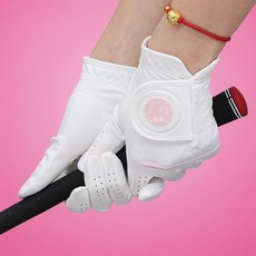 TYGOLF 高爾夫手套 女款 雙手 薄款 納米超纖布 防滑透氣 運動手套, 1個, 白色,19碼