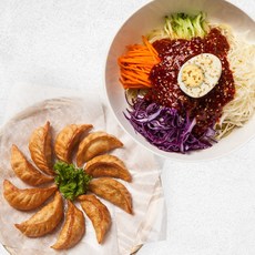 보영만두 쫄면 4인분 + 군만두 (1kg) 맛선택 가능 2개이상 구매시 무배, 김치군만두, 쫄면(매운맛)4인분, 1kg, 쫄면4인분(중간맛)+고기군만두1kg