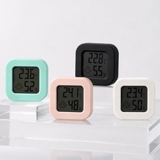 파충류 필수품 온습도계 (배터리포함) 온도계 습도계, 1개, 화이트