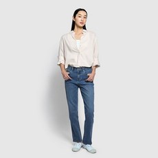JAJU 여 리넨 블렌디드 긴팔 셔츠 J115203106006 549199