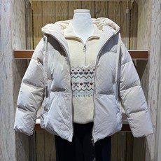 알토 하이넥 숏 다운 패딩(연베이지) ALJD25N01_NC충장점