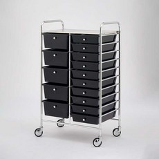 이동식 서랍장 틈새 슬림 트롤리 이동식트롤리 수납 바퀴, A. 1, AP. 6개 서랍 밝은 검정