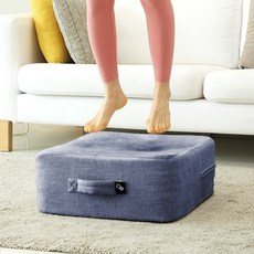 미니폴린 점핑매트 유산소 다이어트 큐브 매트 트램폴린 네이비