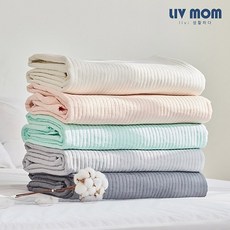 리브맘 순면 피그먼트 매트리스 고정밴드 침대패드, 크림아이보리